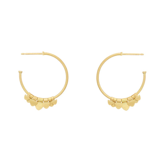 Sia Taylor 18k Small Golden Flutter Hoops-Sia Taylor-Thistle Hill