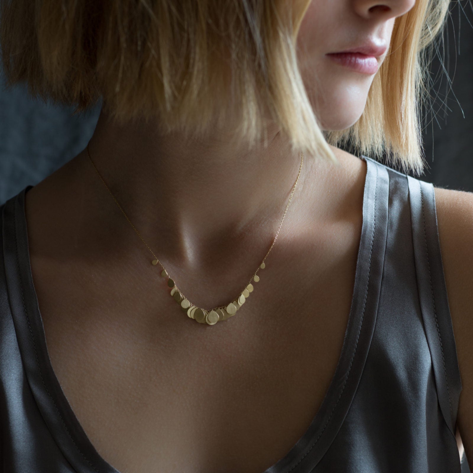 Sia Taylor Golden Hummingbird Necklace-Sia Taylor-Thistle Hill