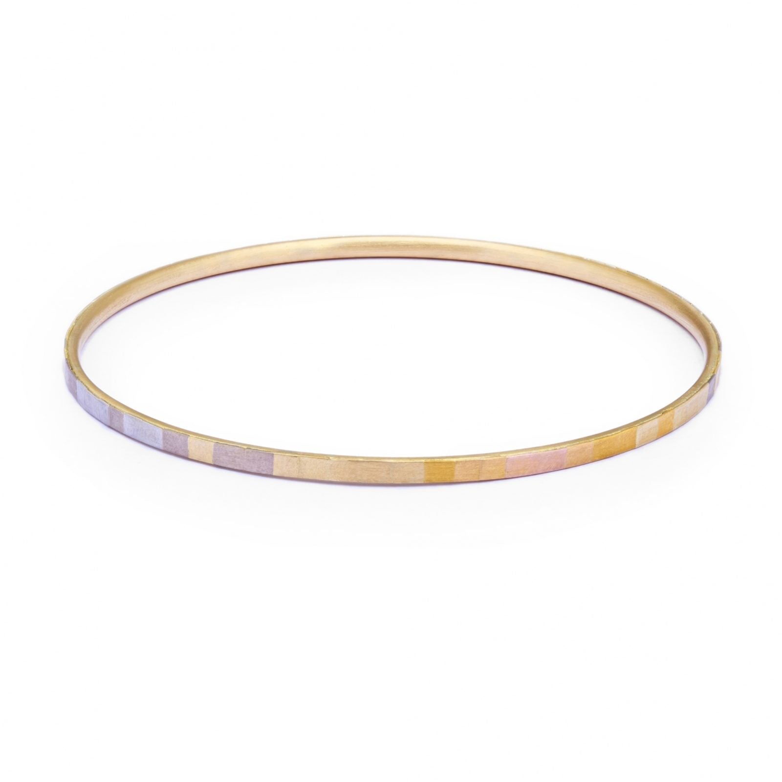Sia Taylor 18K Rainbow Horizon Faceted Bangle-Sia Taylor-Thistle Hill
