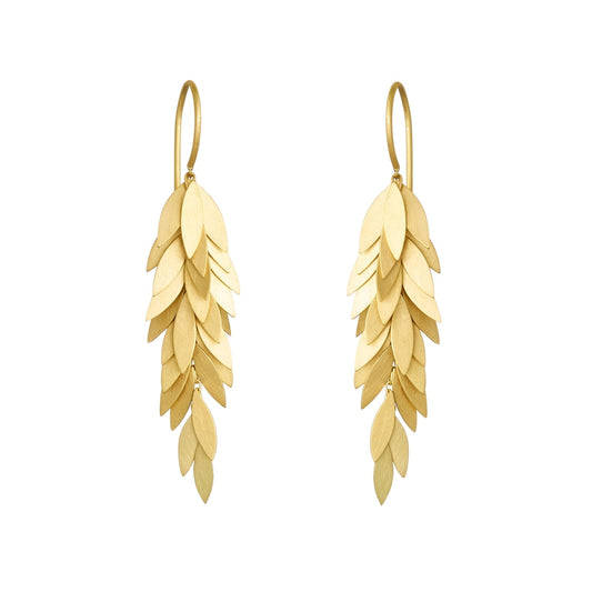 Sia Taylor 18K Golden Leaf Earrings-Sia Taylor-Thistle Hill