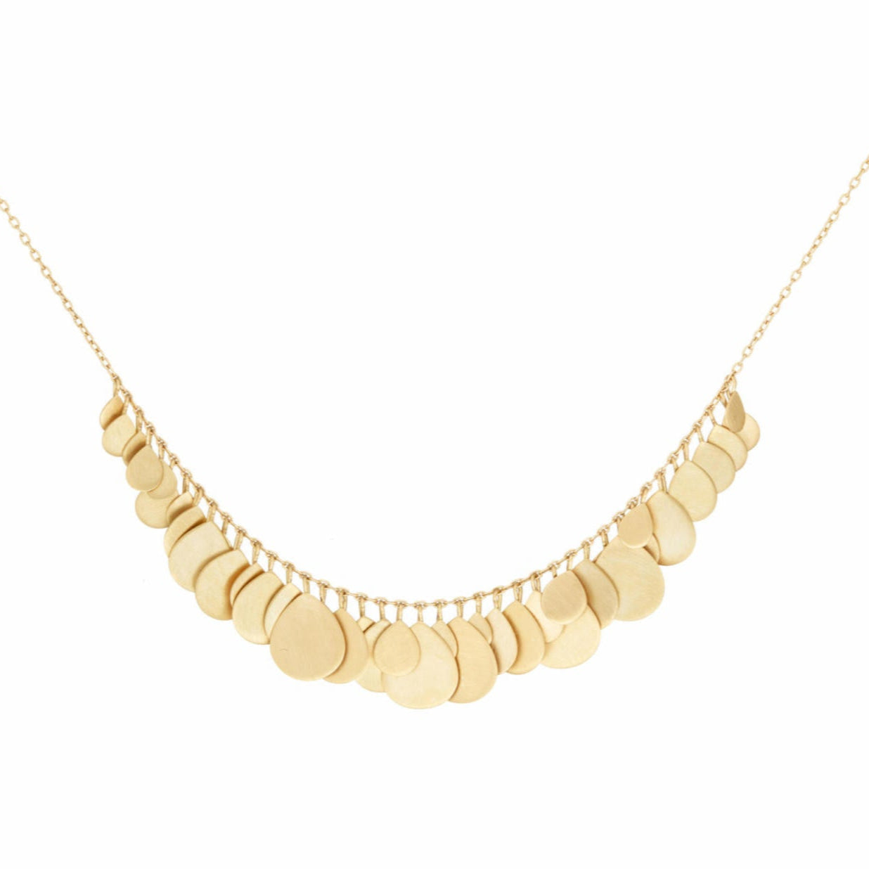 Sia Taylor 18K and Gold Petals Arc Necklace-Sia Taylor-Thistle Hill