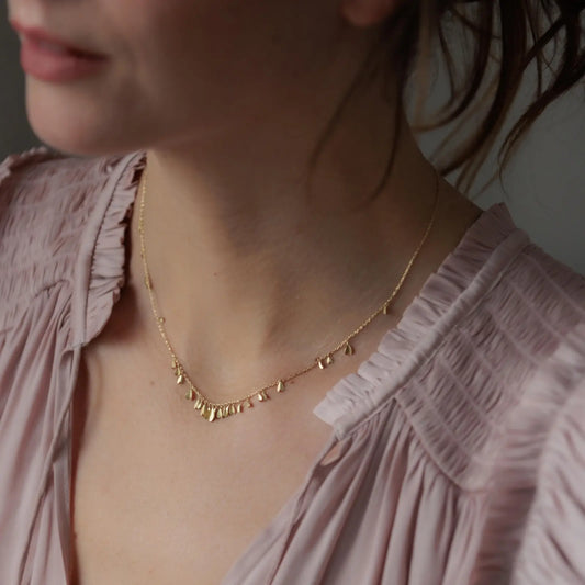 Sia Taylor 18k Tiniest Golden Wings Necklace-Sia Taylor-Thistle Hill