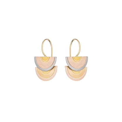 Sia Taylor 18K Rainbow Sun Halo Earrings-Sia Taylor-Thistle Hill