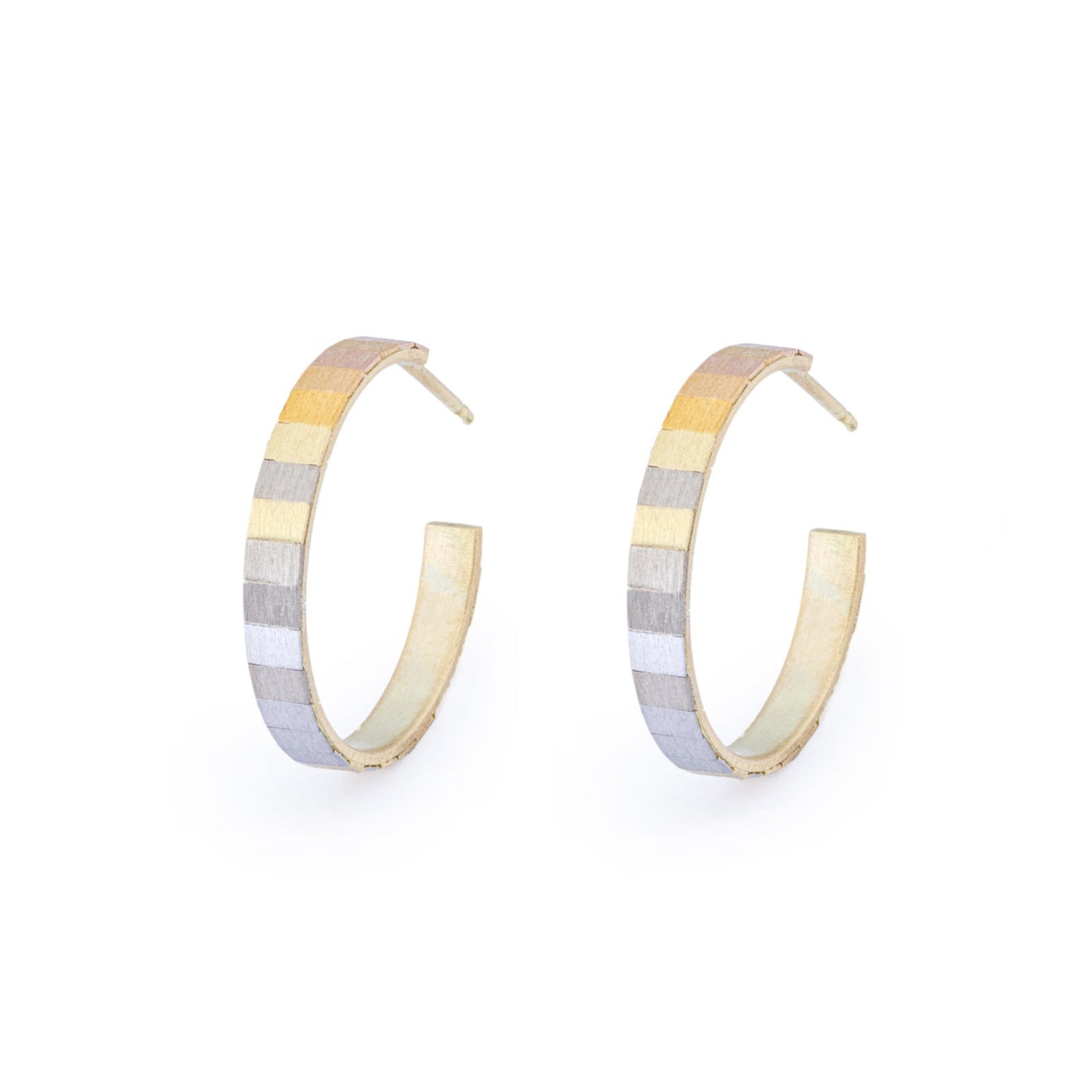 Sia Taylor 18K Rainbow Gold Dawn to Dusk Hoops-Sia Taylor-Thistle Hill