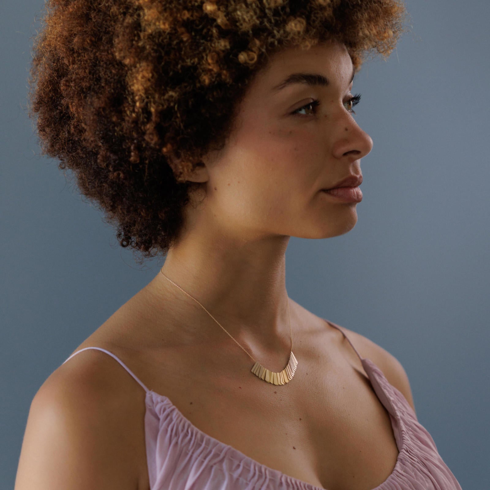 Sia Taylor 14K & Rainbow Gold Morning Light Necklace-Sia Taylor-Thistle Hill