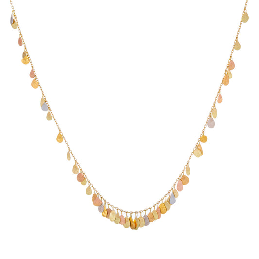 Sia Taylor 18K Raindrop Necklace 18"-Sia Taylor-Thistle Hill