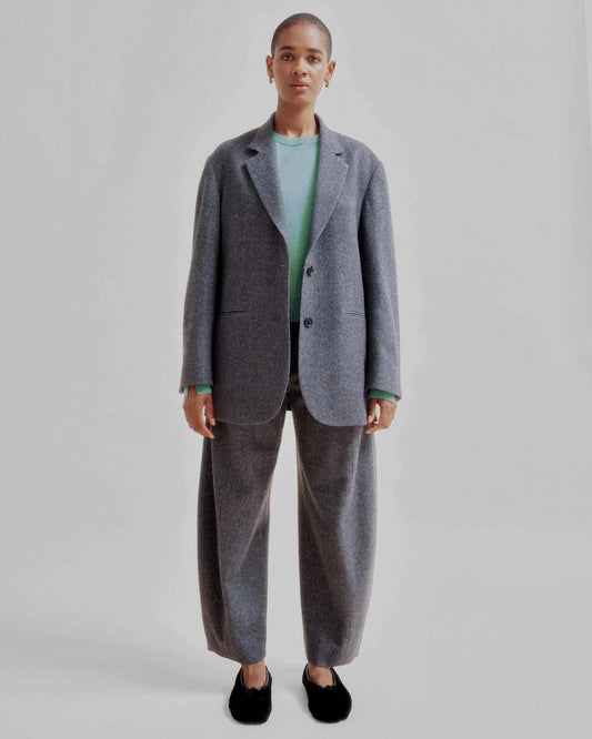 Sayaka Davis Two Button Blazer Gray-Sayaka Davis-Thistle Hill