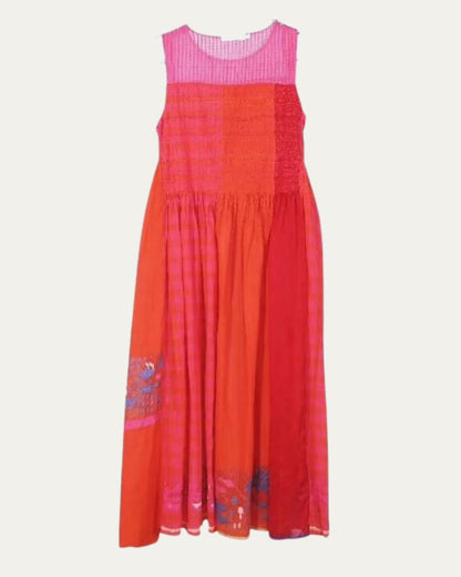 Injiri Jodhpur Ladies Dress Red + Pink-Injiri-Thistle Hill