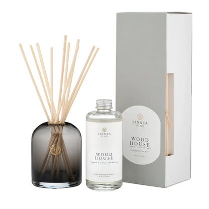 Linnea's Lights Wood House Reed Diffuser Kit-Linnea's Lights-Thistle Hill