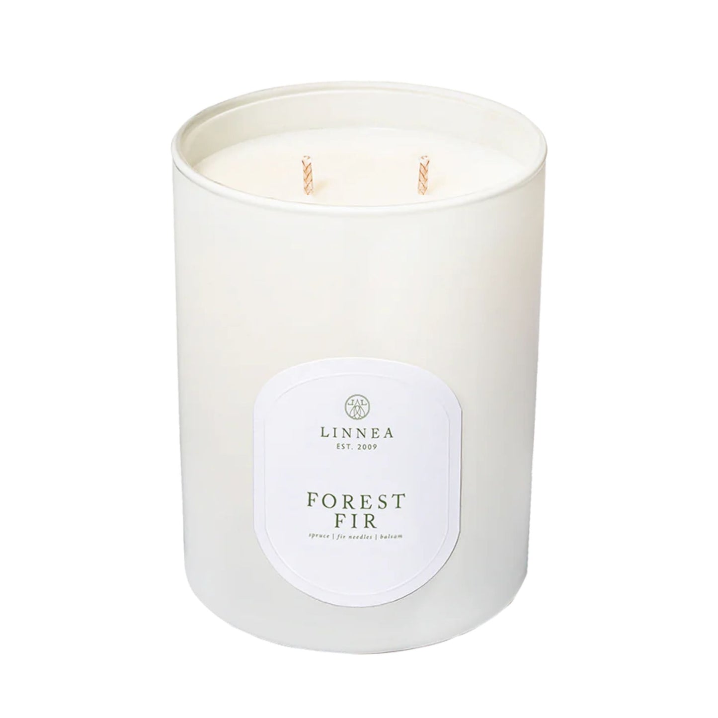 Linnea's Lights Forest Fir Double Wick Candle-Linnea's Lights-Thistle Hill