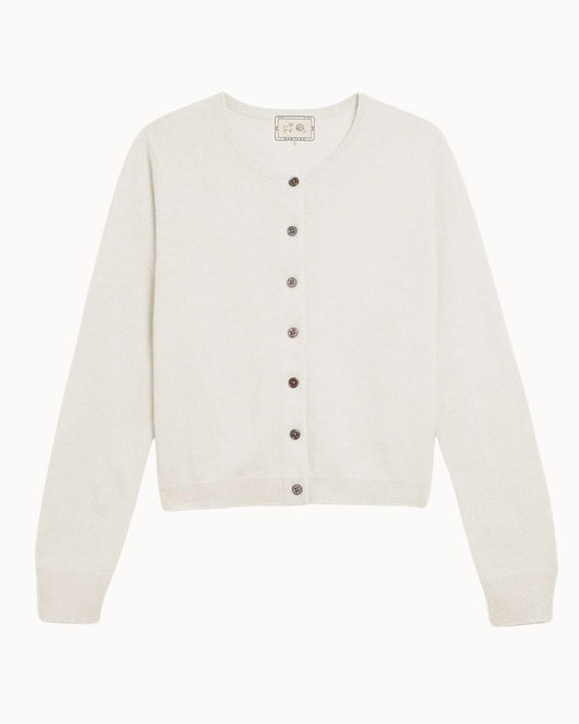 Demylee Aki Cotton Cardigan Off White-Demylee-Thistle Hill