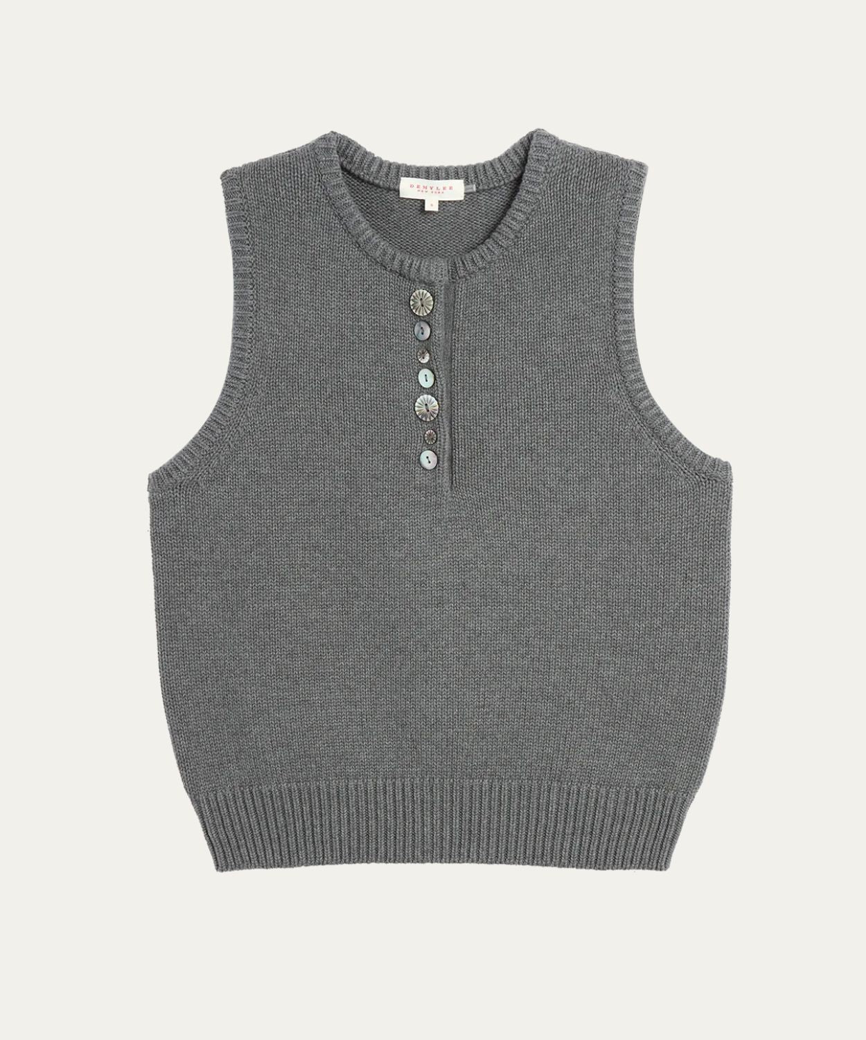 Demylee Minivera Organic Cotton Vest Charcoal-Demylee-Thistle Hill