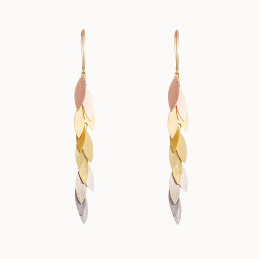Sia Taylor 18K Rainbow Leaf Earrings-Sia Taylor-Thistle Hill