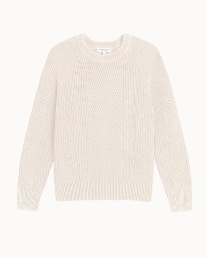 Demylee Chelsea Washed Cotton Sweater Off White-Demylee-Thistle Hill