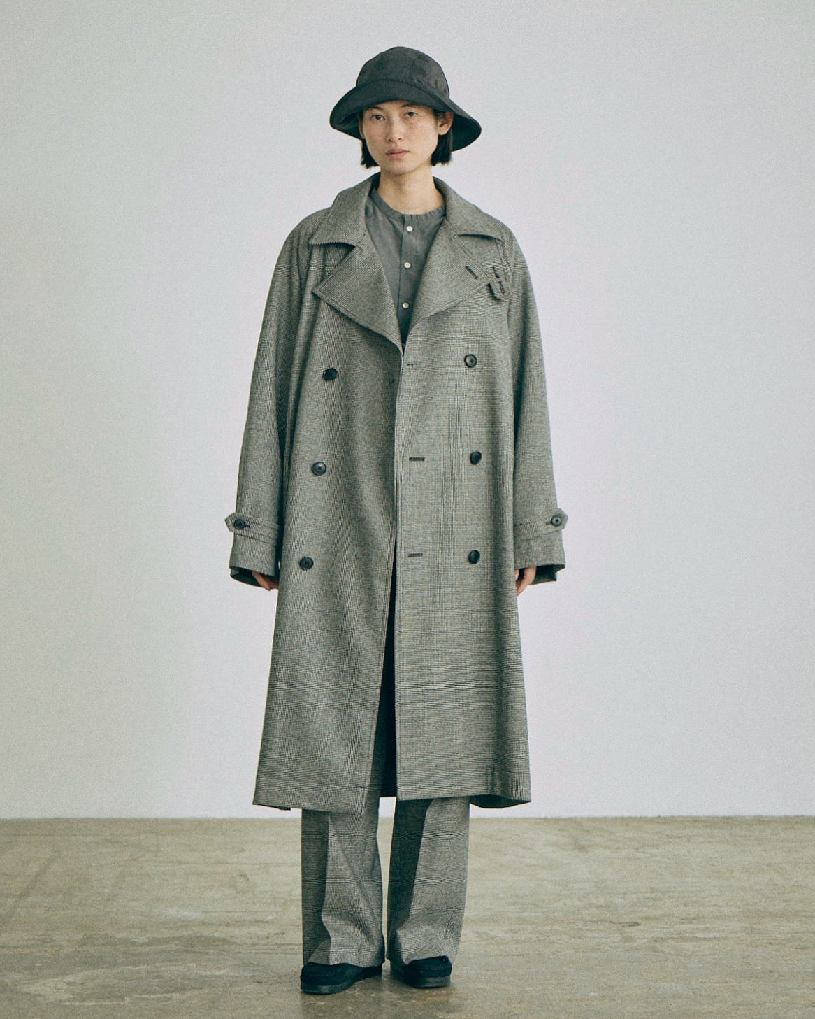 Nicholson & Nicholson Victor Woven Coat Black & White-Nicholson & Nicholson-Thistle Hill