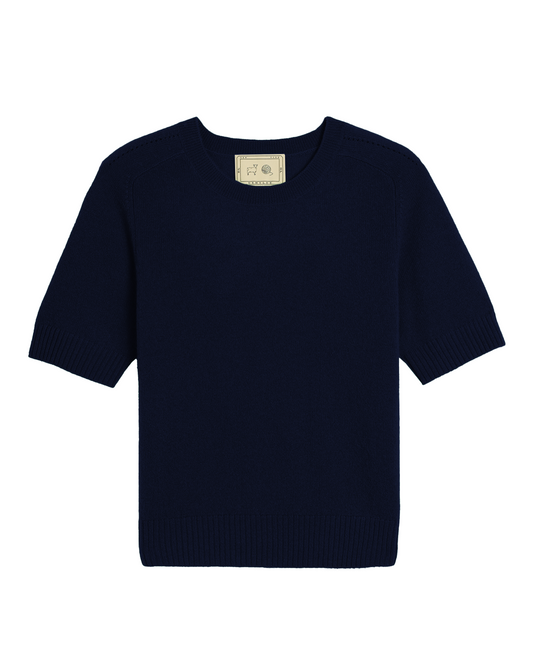 Demylee Kyla Cashmere Top Navy-Demylee-Thistle Hill
