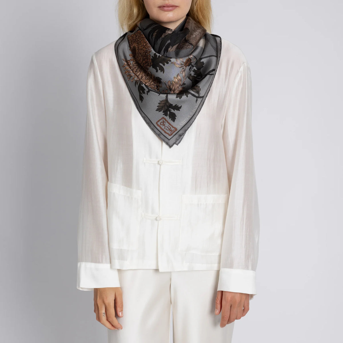 Sabina Savage Wind Dancer, Heaven Caller Silk Twill 90 Ash & Cinder-Sabina Savage-Thistle Hill