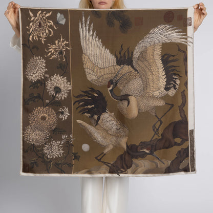 Sabina Savage Wind Dancer, Heaven Caller Silk Twill 90 Bronze & Umber-Sabina Savage-Thistle Hill