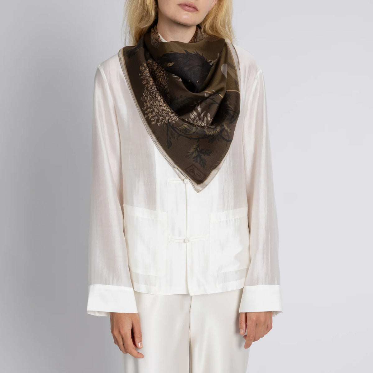 Sabina Savage Wind Dancer, Heaven Caller Silk Twill 90 Bronze & Umber-Sabina Savage-Thistle Hill