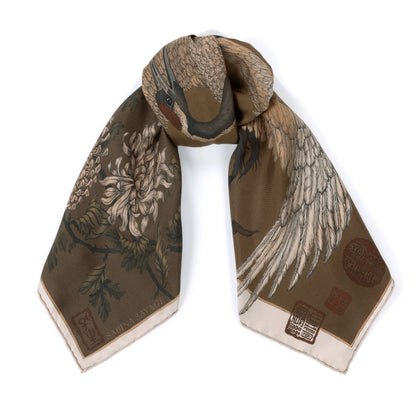 Sabina Savage Wind Dancer, Heaven Caller Silk Twill 90 Bronze & Umber-Sabina Savage-Thistle Hill