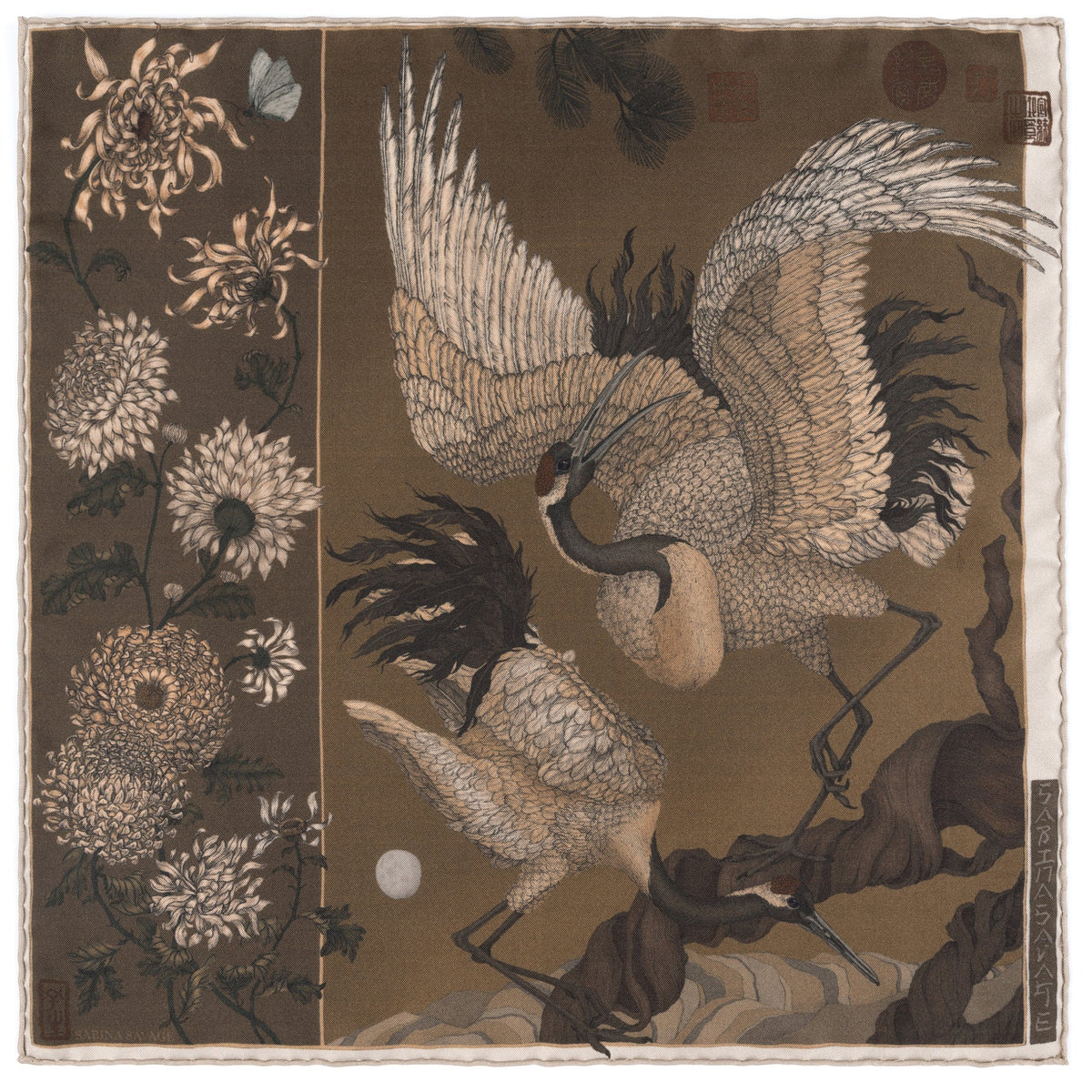 Sabina Savage Wind Dancer, Heaven Caller Silk 42 Bronze & Umber-Sabina Savage-Thistle Hill