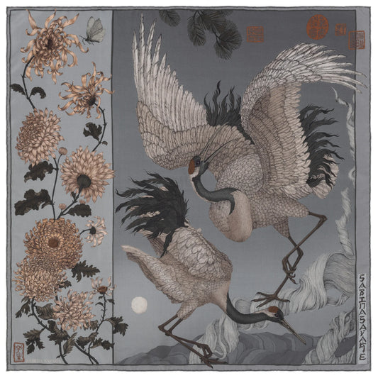 Sabina Savage Wind Dancer, Heaven Caller Silk Twill 90 Ash & Cinder-Sabina Savage-Thistle Hill
