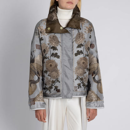 Sabina Savage Wind Dancer, Heaven Caller Quilted Silk Reversible Jacket Bronze & Umber-Sabina Savage-Thistle Hill