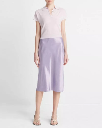 Vince Cap Sleeve Polo Peony-Vince-Thistle Hill