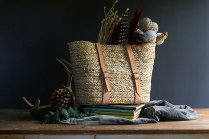 Palm Leaf Backpack Basket-Thistle Hill-Thistle Hill