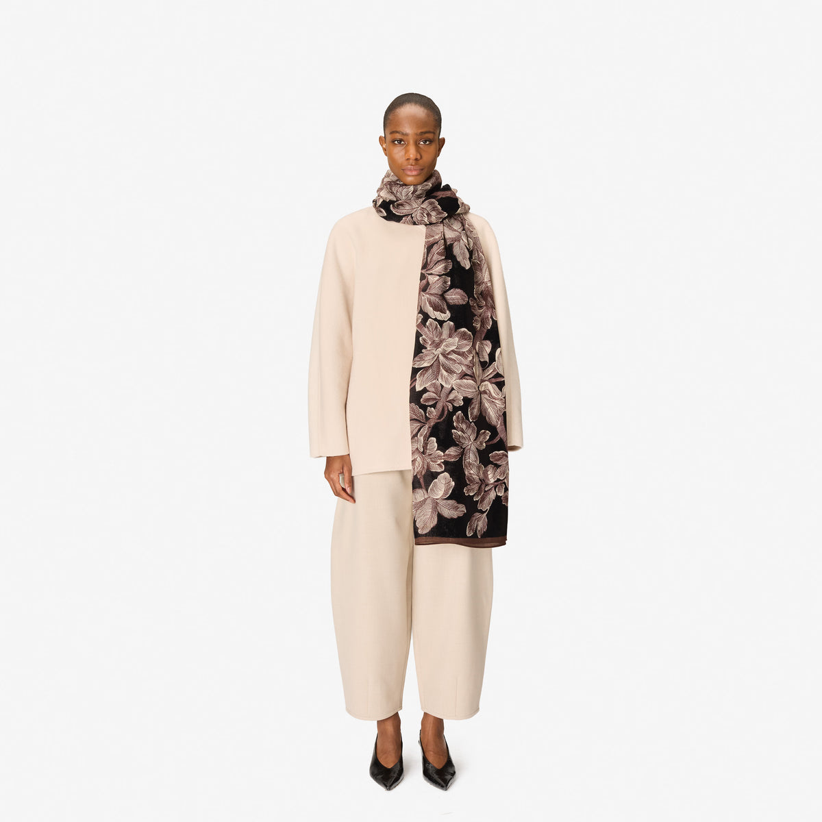 Inoui Editions 100 Arboris Black Scarf-Inoui Editions-Thistle Hill