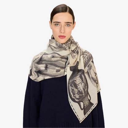 Inoui Editions Scarf 80 Archives White-Inoui Editions-Thistle Hill