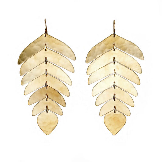 Carolyn Keys Anya Brass Earrings-Carolyn Keys-Thistle Hill