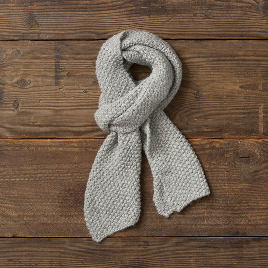 Alicia Adams Alpaca Whistler Scarf Light Grey-Alicia Adams Alpaca-Thistle Hill