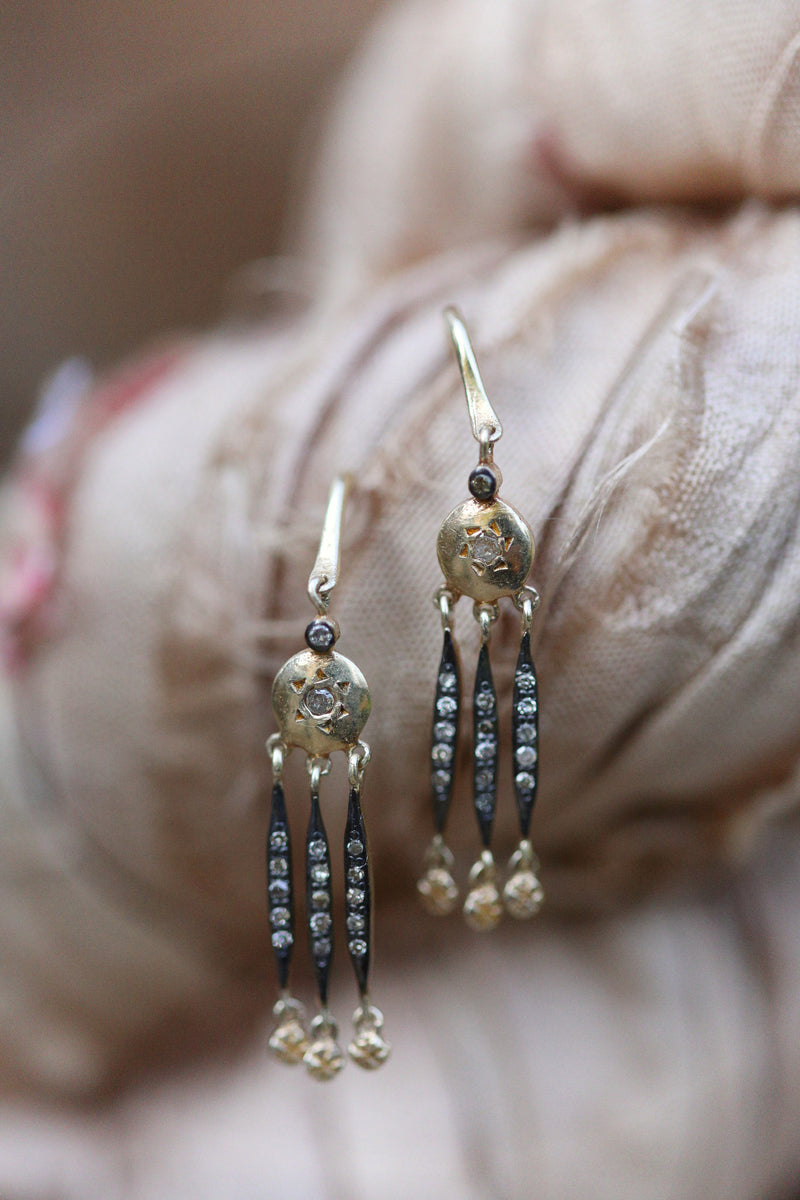 5 Octobre Patti Argent Dore Earrings-5 Octobre-Thistle Hill