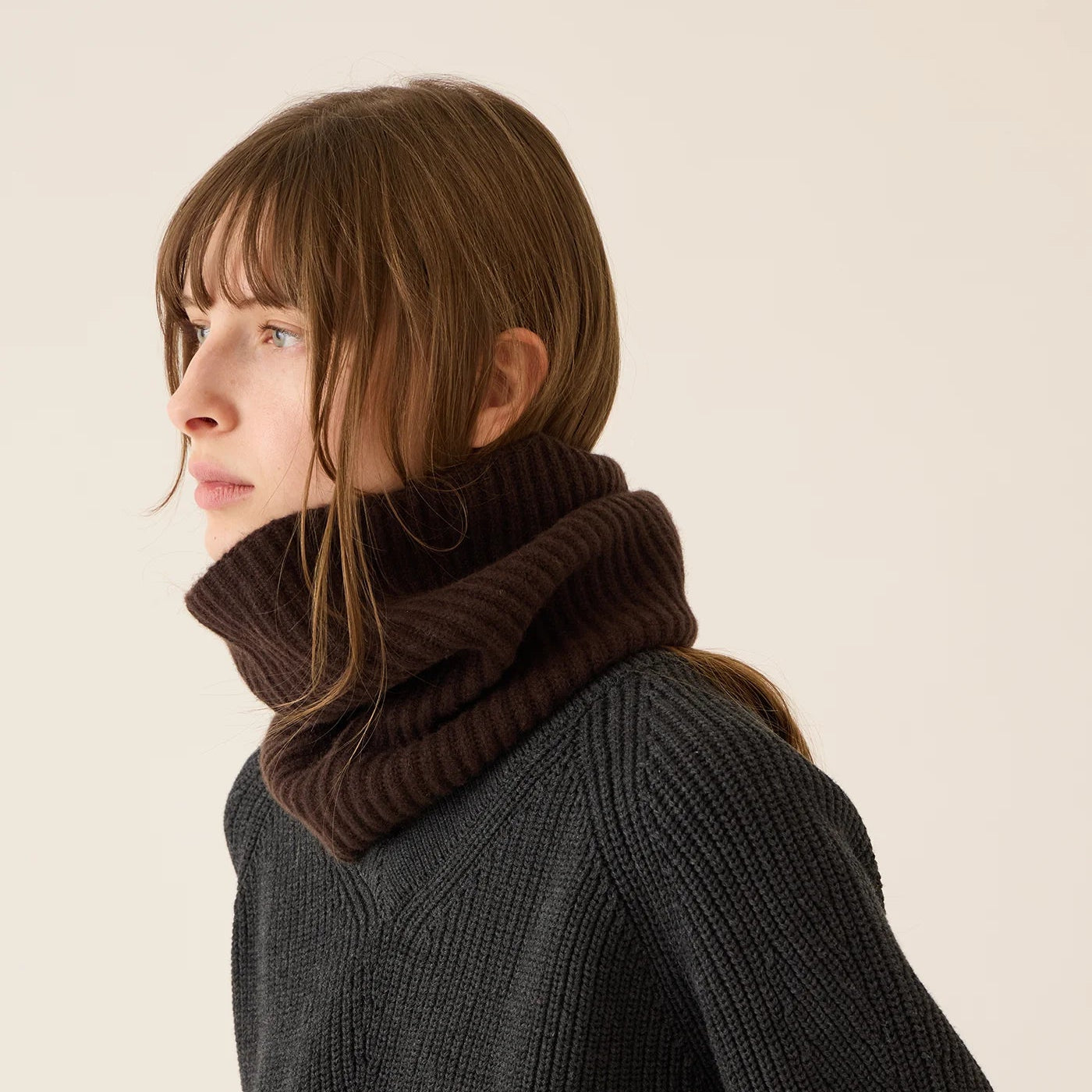 Demylee Aspen Cashmere Muffler Espresso-Demylee-Thistle Hill
