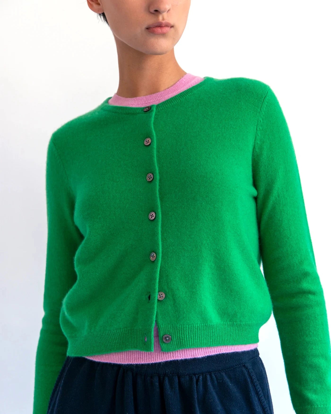 Demylee Ava Cashmere Cardigan Green-Demylee-Thistle Hill