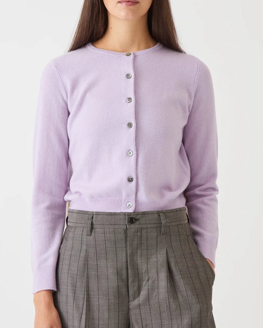 Demylee Aki Cashmere Cardigan Pale Lilac-Demylee-Thistle Hill