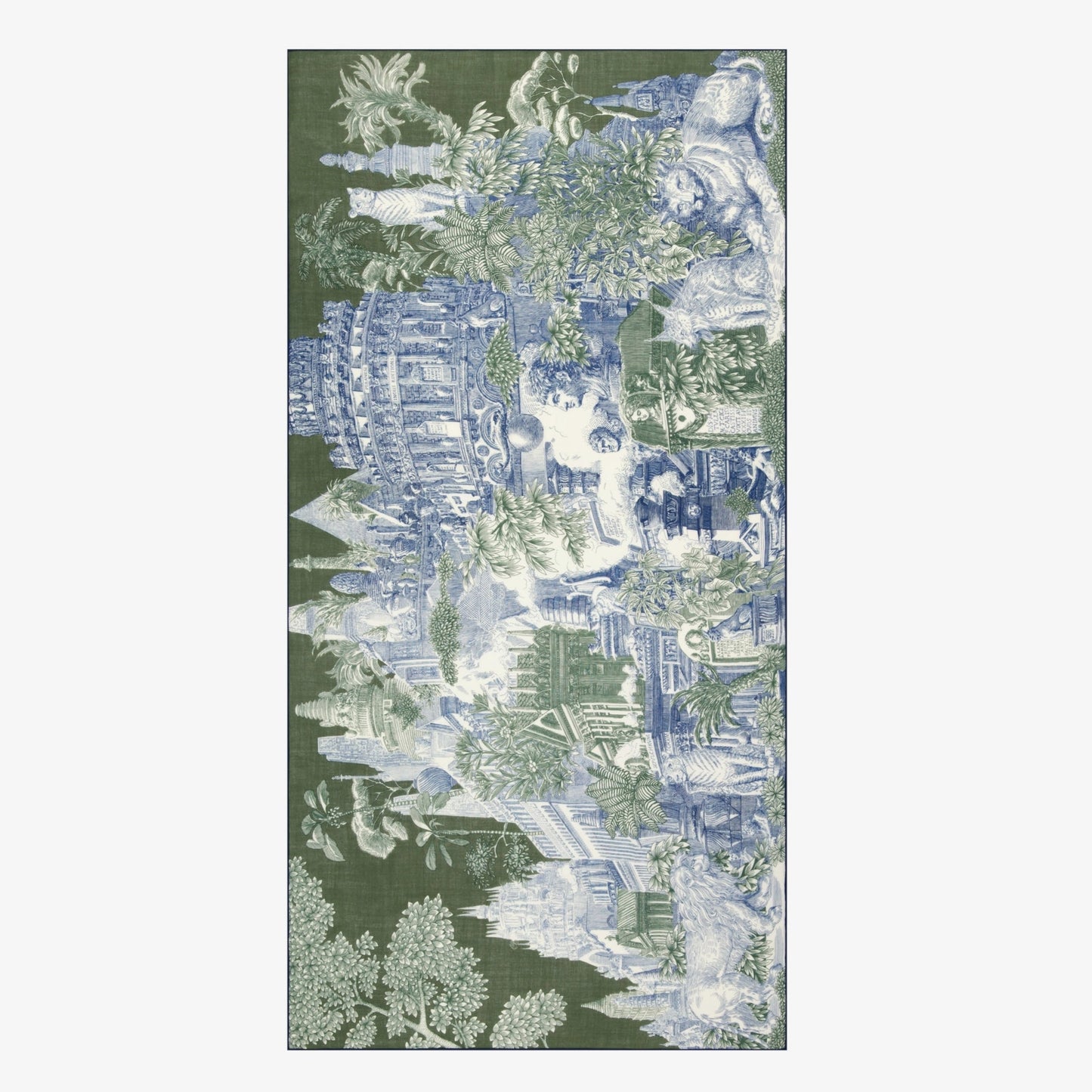 Inoui Editions Scarf 100 Wool Silk Piranesi Khaki-Inoui Editions-Thistle Hill