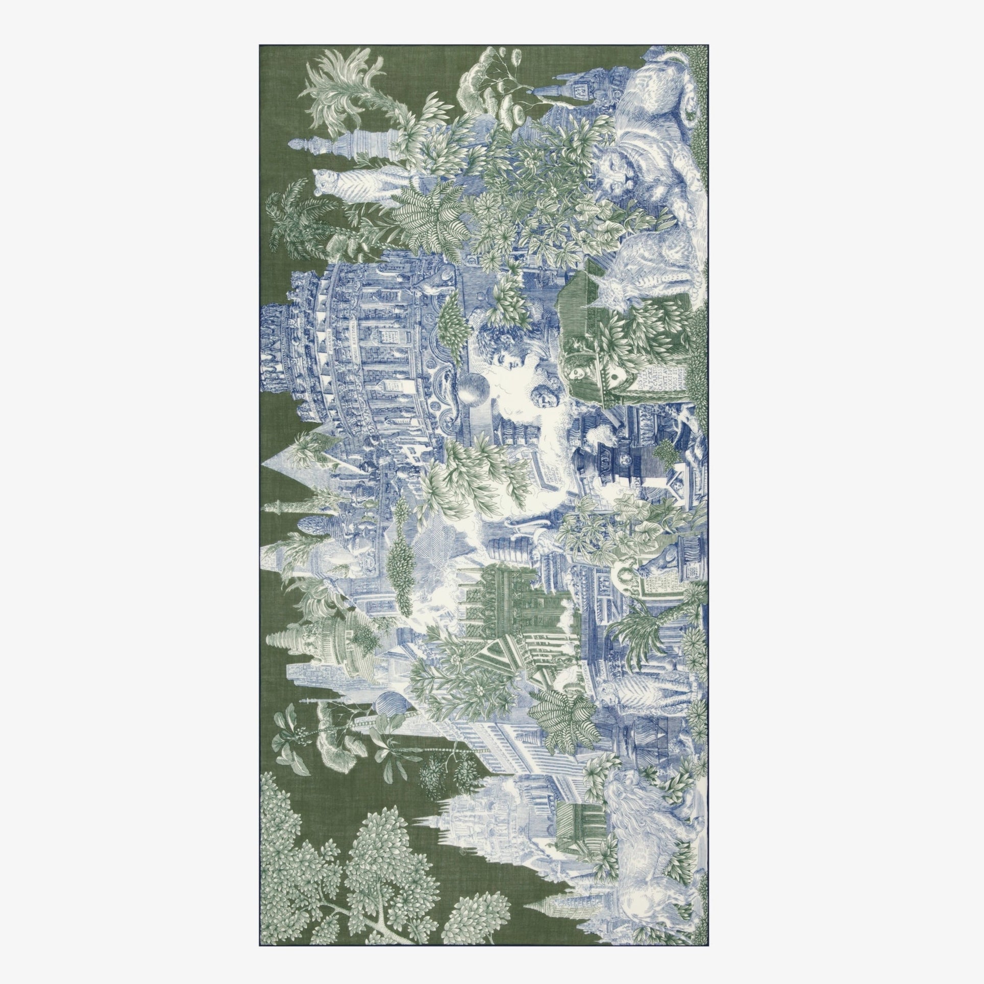 Inoui Editions Scarf 100 Wool Silk Piranesi Khaki-Inoui Editions-Thistle Hill