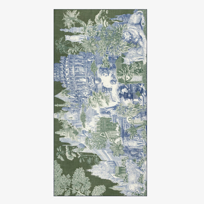 Inoui Editions Scarf 100 Wool Silk Piranesi Khaki-Inoui Editions-Thistle Hill