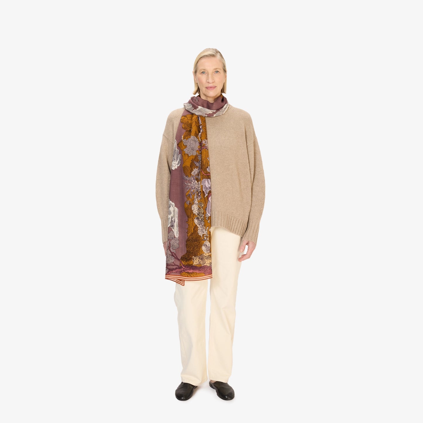 Inoui Editions Scarf 70 Histoire Purple-Inoui Editions-Thistle Hill