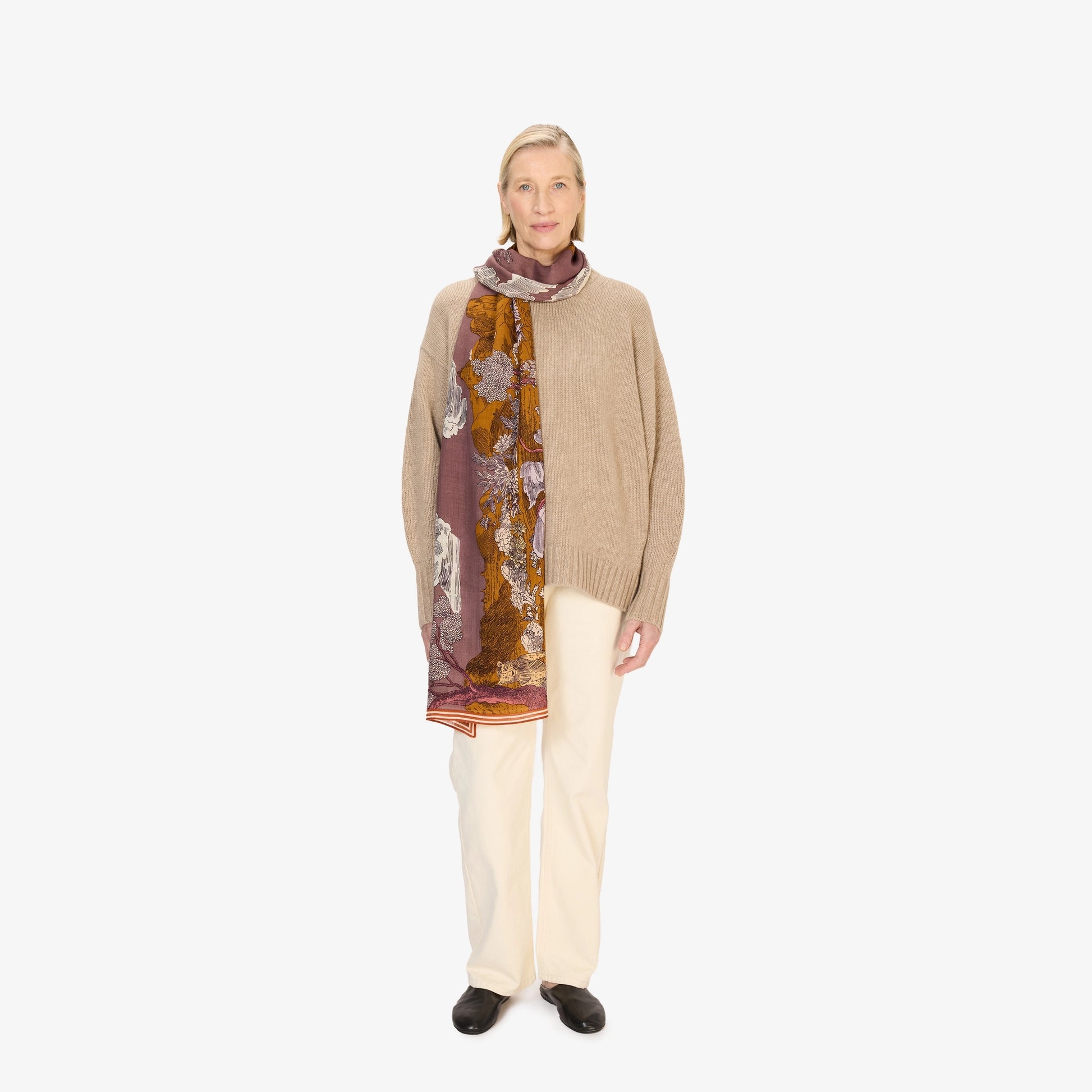 Inoui Editions Scarf 70 Histoire Purple-Inoui Editions-Thistle Hill