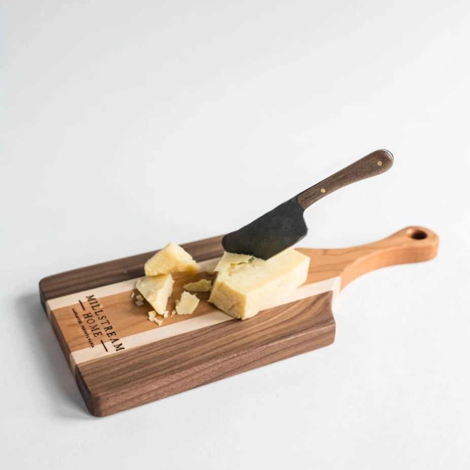 Hand Forged Cheese Spreader Walnut Wood Large-Thistle Hill-Thistle Hill