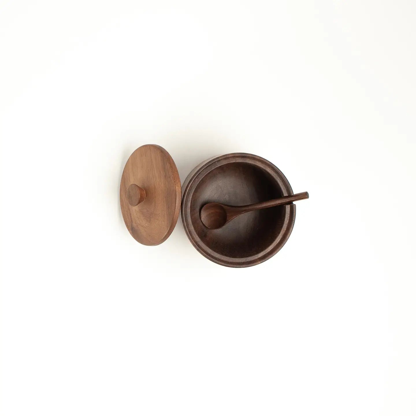 Walnut Wood Salt Cellar-JBrody & Co.-Thistle Hill