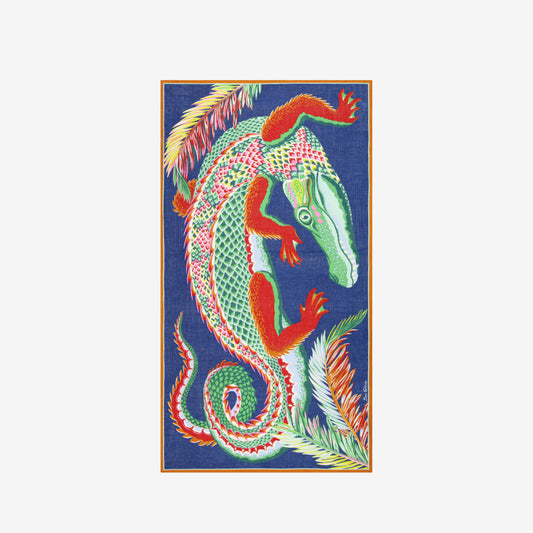 Inoui Editions Scarf 100 Croco Duck Blue-Inoui Editions-Thistle Hill