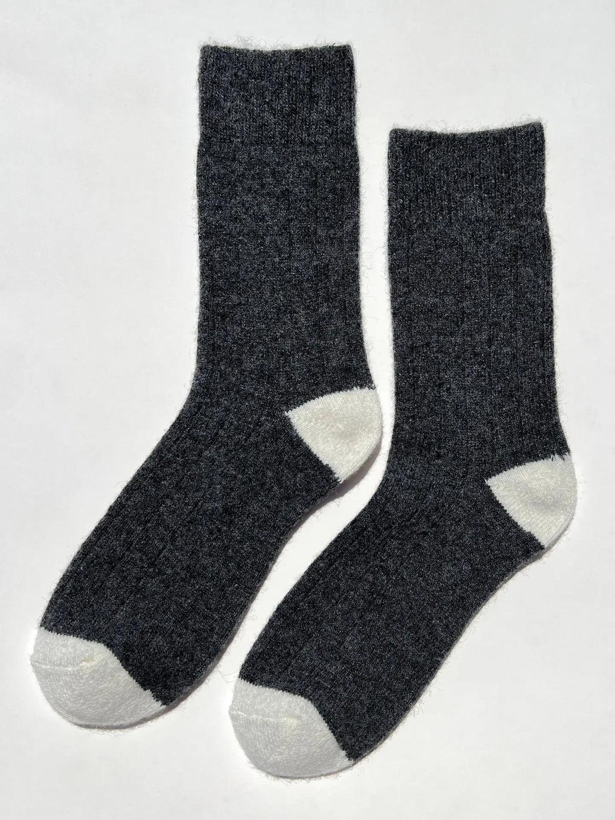 Le Bon Shoppe Classic Cashmere Socks Charcoal Melange-Le Bon Shoppe-Thistle Hill