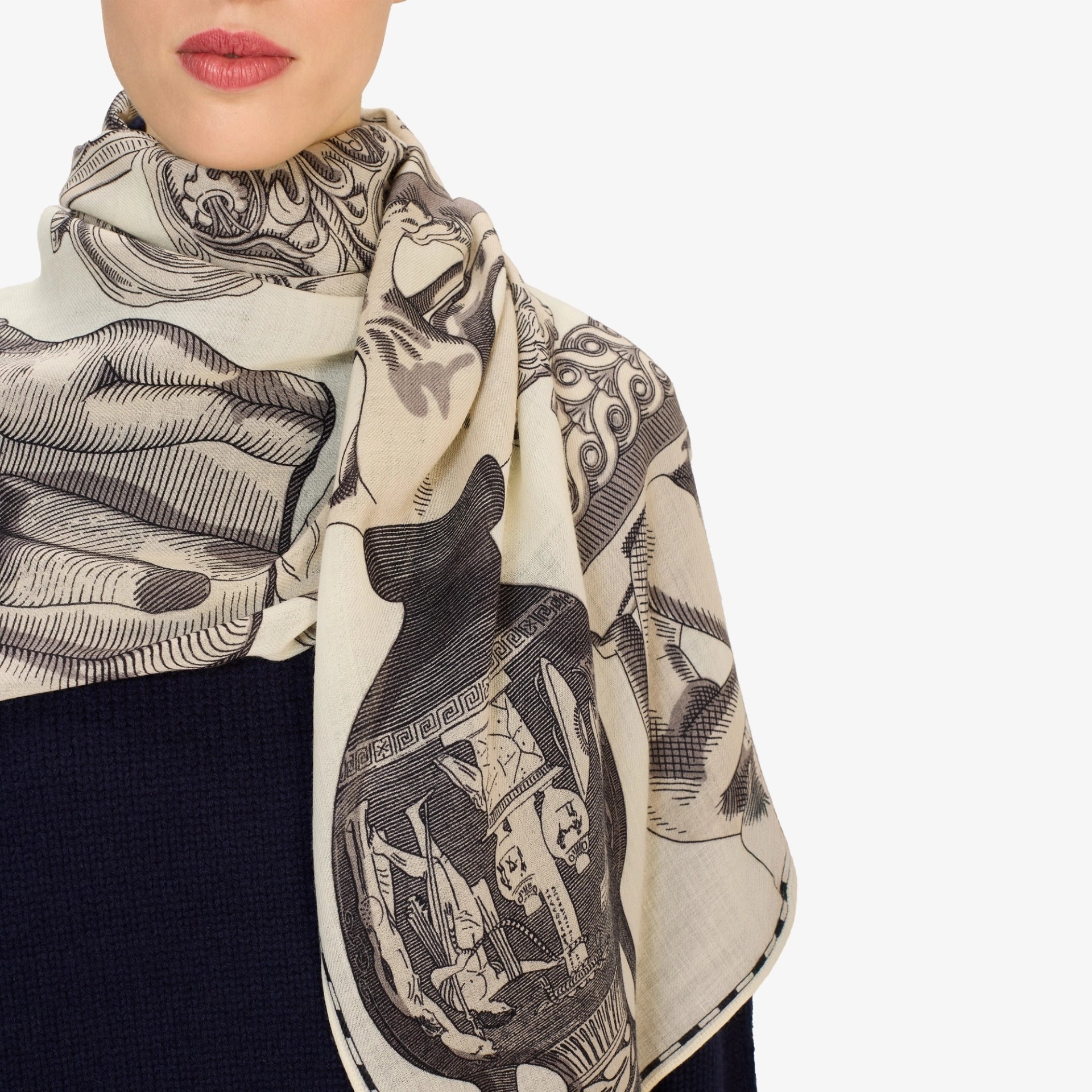 Inoui Editions Scarf 80 Archives White-Inoui Editions-Thistle Hill