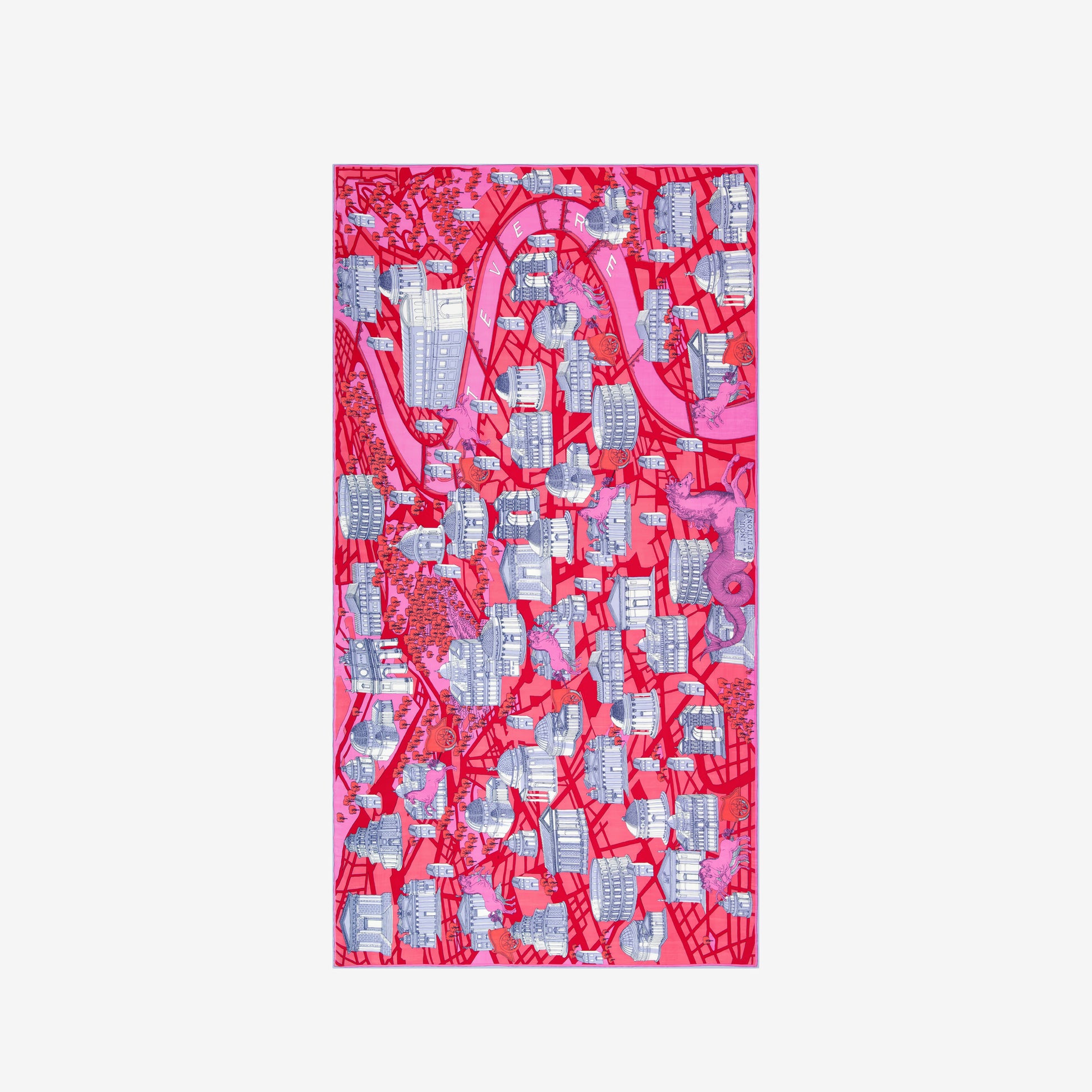 Inoui Editions Scarf 100 Rome Red-Inoui Editions-Thistle Hill