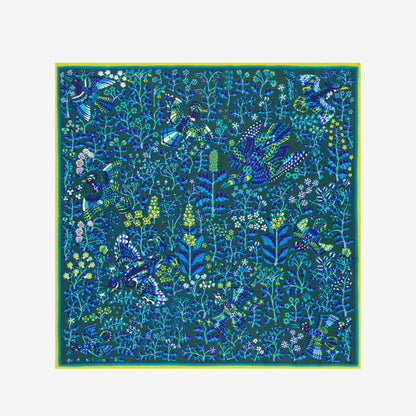 Inoui Editions Square 65 Rene Perrot Emerald Scarf-Inoui Editions-Thistle Hill