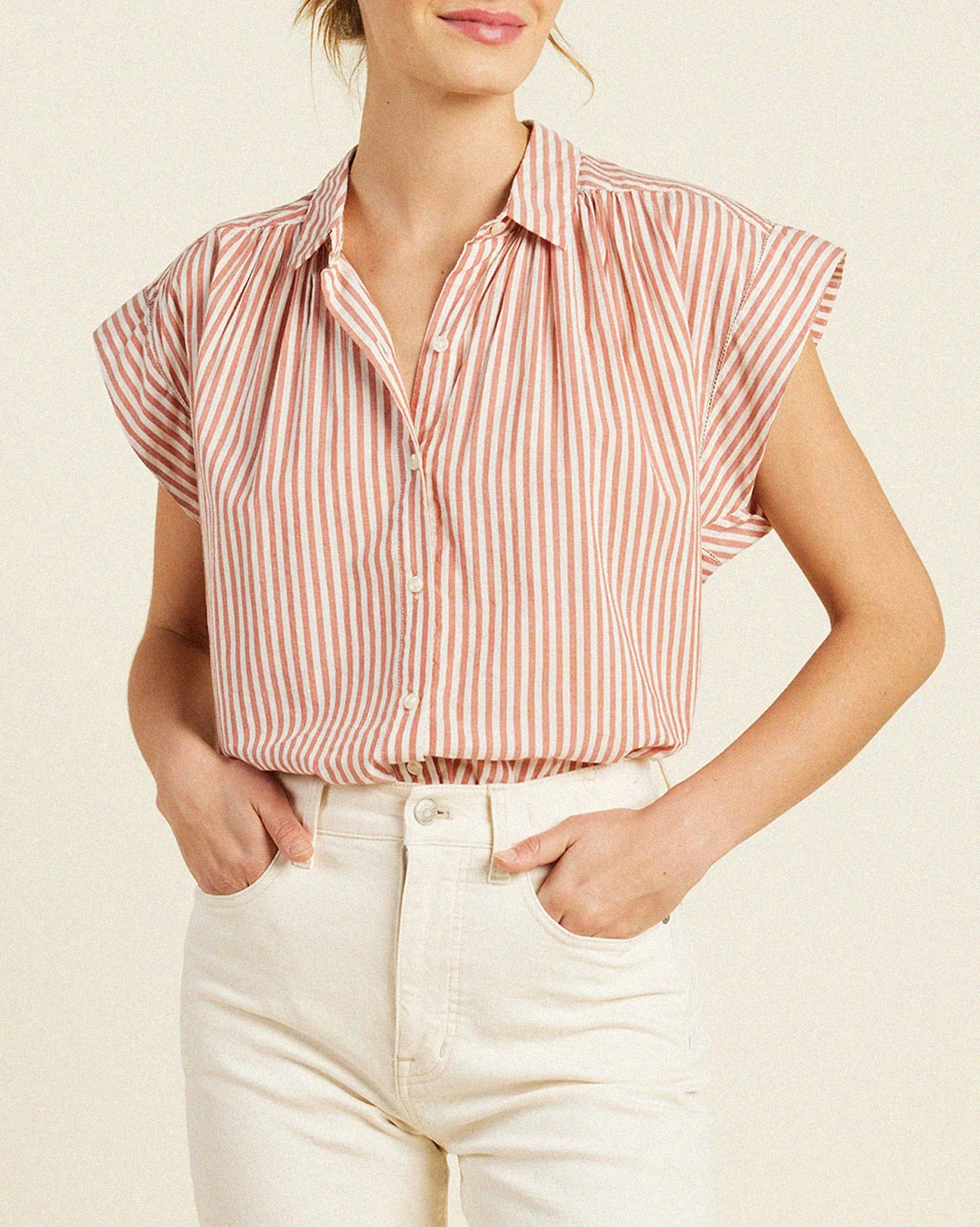 Trovata Della Shirt Brandy Stripe-Trovata-Thistle Hill